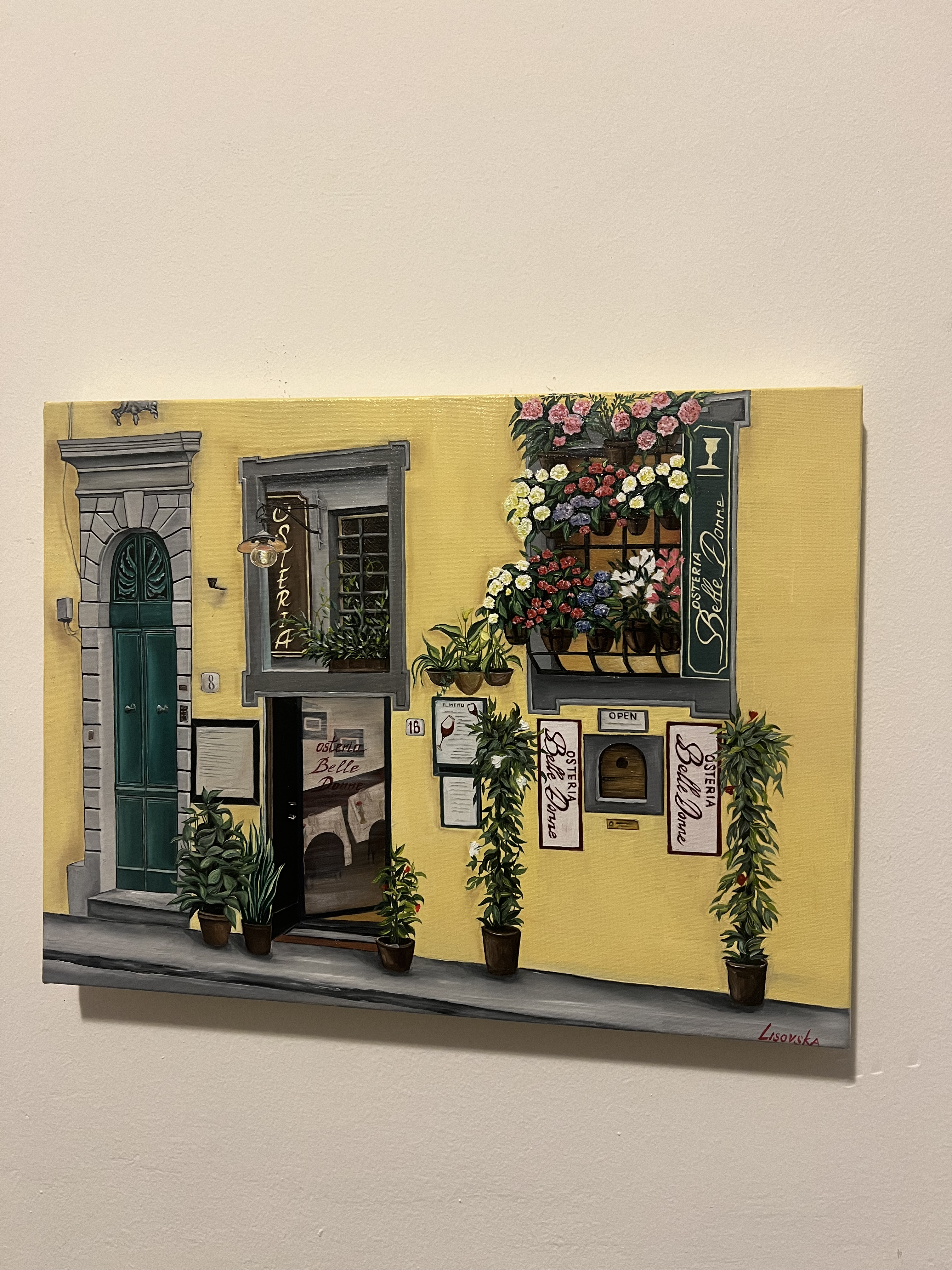 Artwork at Osteria Belle Donne