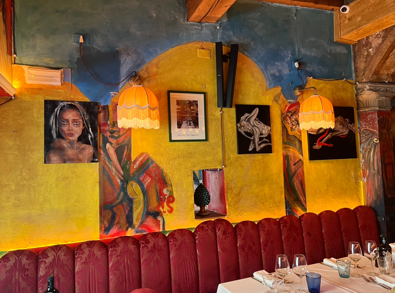 Artwork at Trattoria Garga