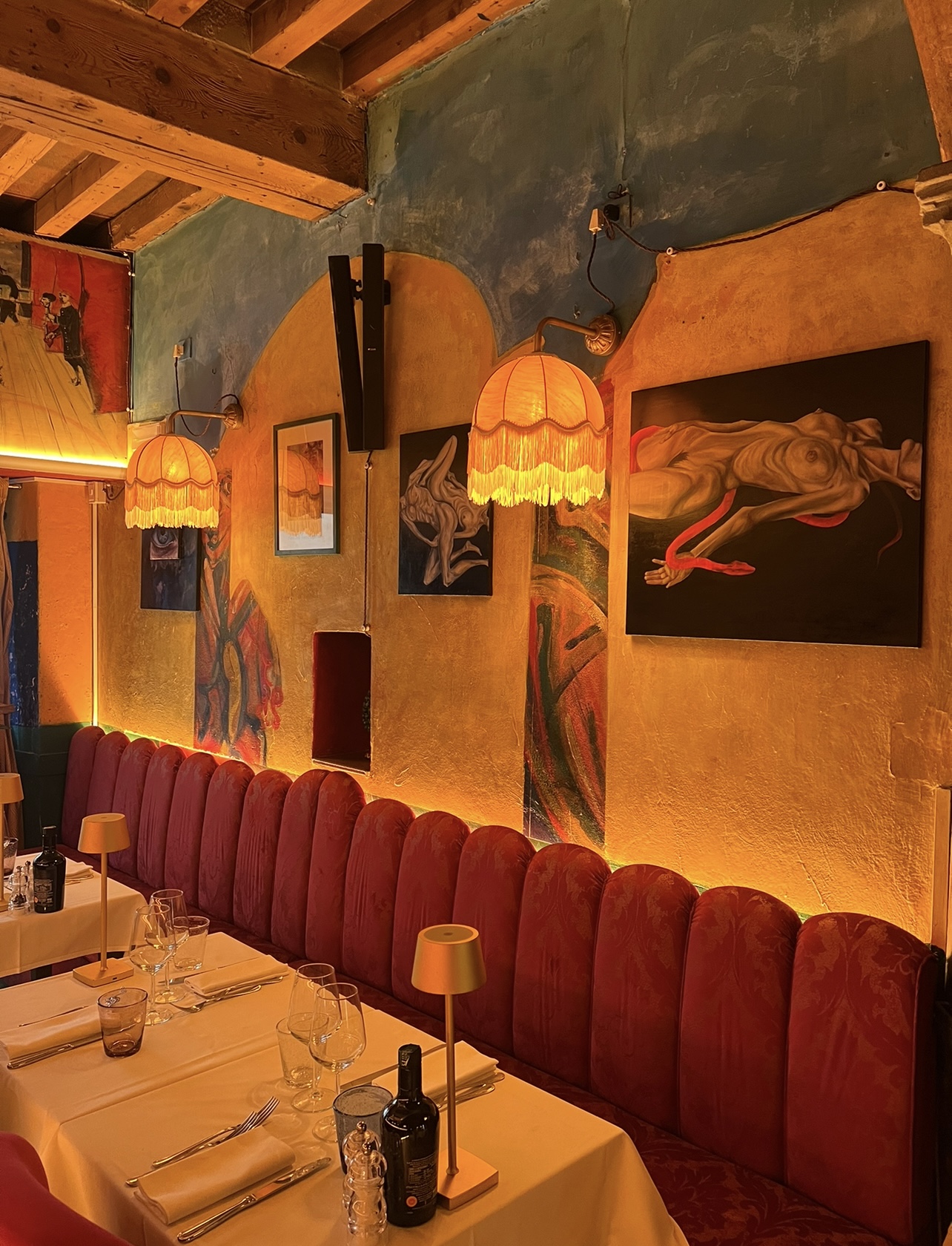 Artwork at Trattoria Garga